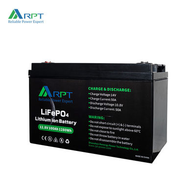 좋은 가격 1280Wh 리?? 이온 Rv 배터리 RPT 12V 100Ah LiFePO4 배터리 온라인으로