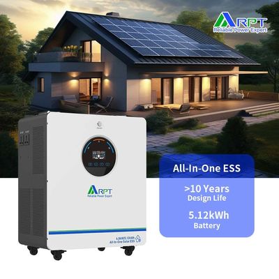 좋은 가격 RPT-배터리 6KW 태양광 인버터 51.2V 100AH LiFePO4 리?? 배터리 6KW 5.12KWh 집 에너지 저장 시스템 온라인으로